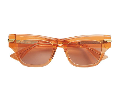 Bottega Veneta Mitre Square Sunglasses Orange/Brown (669573V2Q307505)