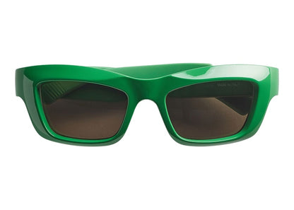 Bottega Veneta Mitre Sunglasses Green/Gray (712692VBL803342)