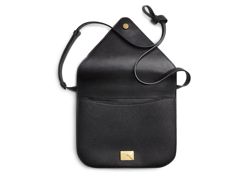 Bottega Veneta Mount Medium Black Grained Leather