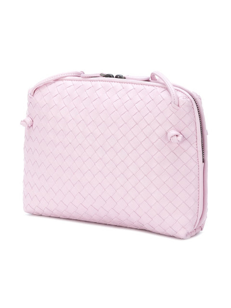 Bottega Veneta Nodini Crossbody Nappa Intrecciato Lambskin Small Dragee