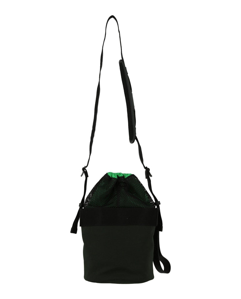 Bottega Veneta Nylon Bucket Bag Khaki