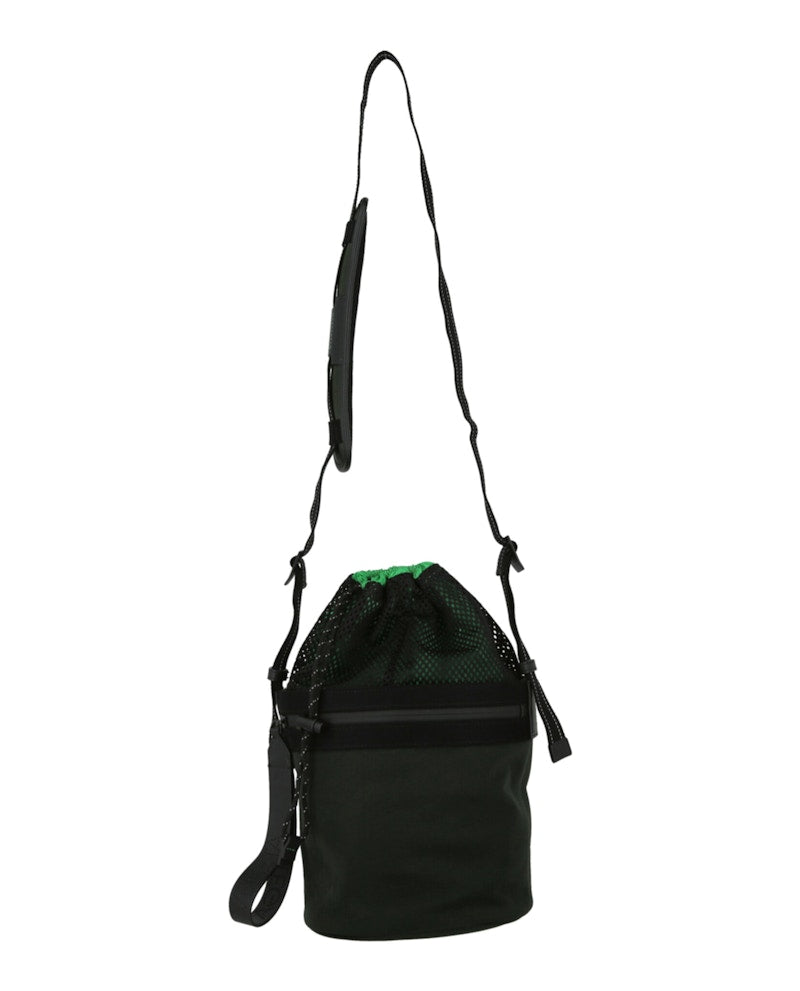 Bottega Veneta Nylon Bucket Bag Khaki