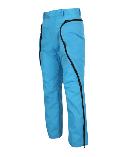 Bottega Veneta Nylon Straight-Leg Pants Bright Blue