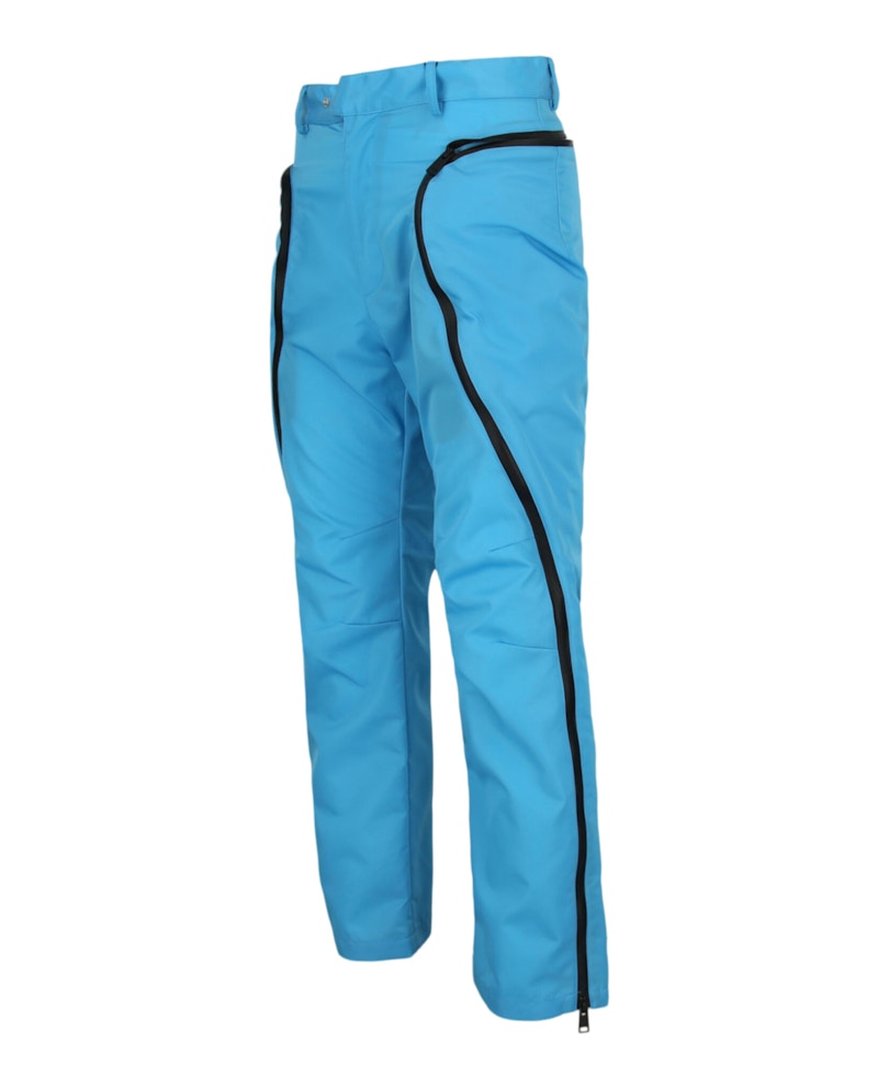 Bottega Veneta Nylon Straight-Leg Pants Bright Blue