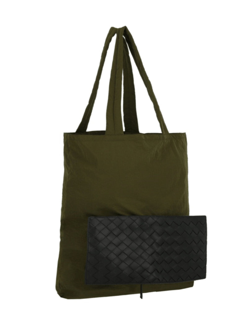Bottega Veneta Nylon Tote Green/Black