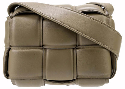 Bottega Veneta Padded Candy Casette Crossbody Bag Travertine