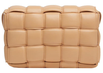 Bottega Veneta Padded Cassette Intrecciato Almond