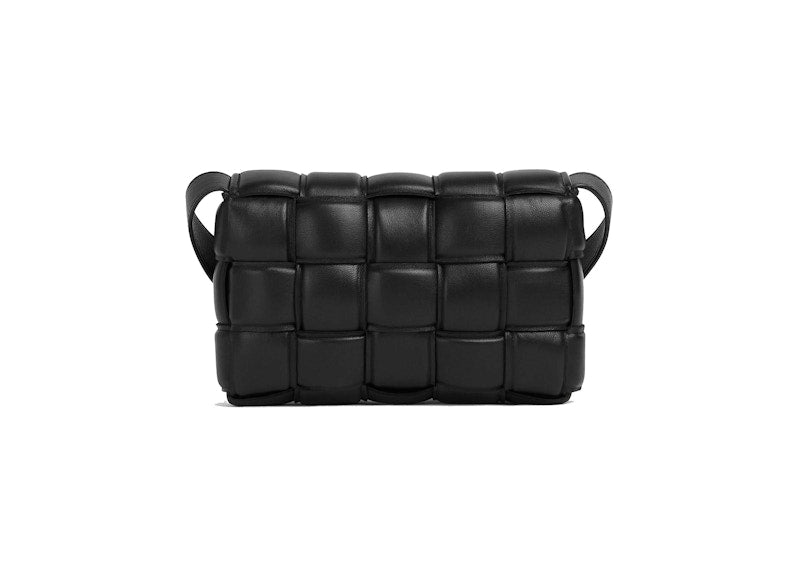 Bottega Veneta Padded Cassette Small Intreccio Black
