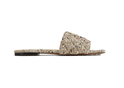 Bottega Veneta Padded Flat Sandal Camel Fabric (Women's)