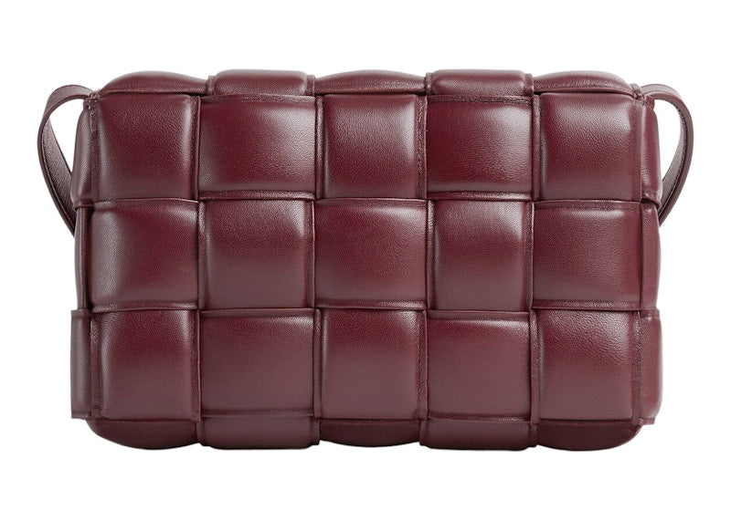 Bottega Veneta Padded Intreccio Cassette Crossbody Bag Barolo