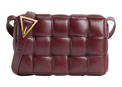 Bottega Veneta Padded Intreccio Cassette Crossbody Bag Barolo
