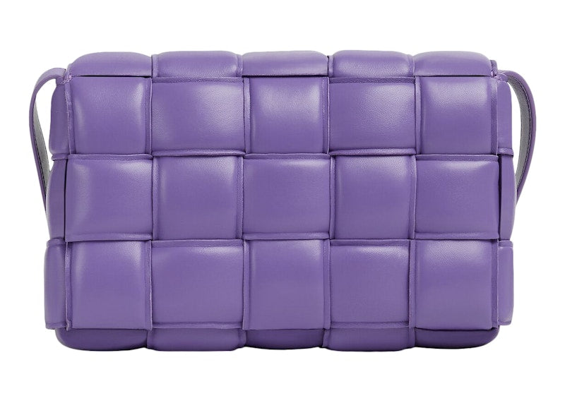 Bottega Veneta Padded Intreccio Cassette Crossbody Bag Purple