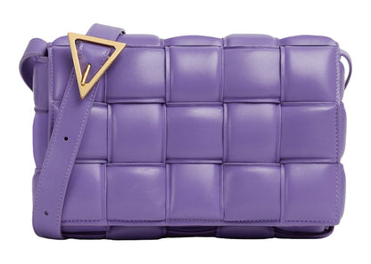 Bottega Veneta Padded Intreccio Cassette Crossbody Bag Purple