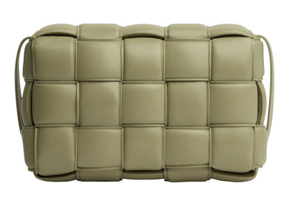 Bottega Veneta Padded Intreccio Cassette Crossbody Bag Travertine