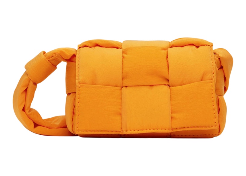 Bottega Veneta Padded Tech Cassette Tangerine