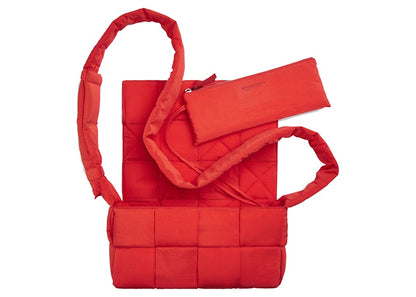 Bottega Veneta Padded Tech Cassette Tomato