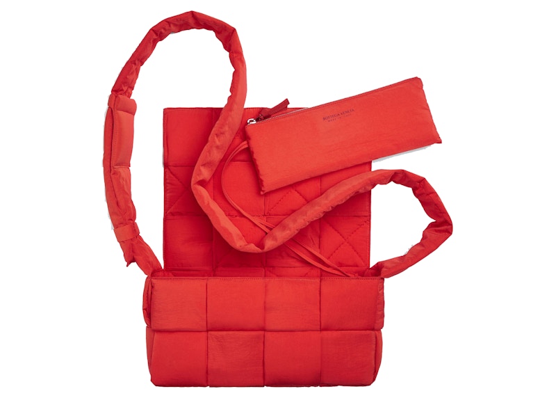 Bottega Veneta Padded Tech Cassette Tomato