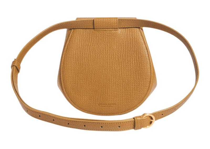Bottega Veneta Palmellato Convertible Belt Bag Mini Mustard
