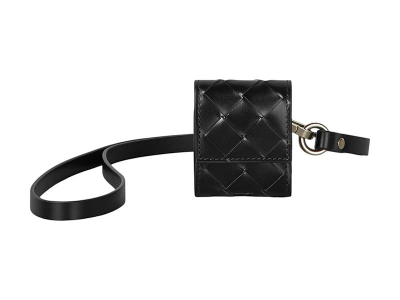 Bottega Veneta Plain Leather Smartphone Case Black
