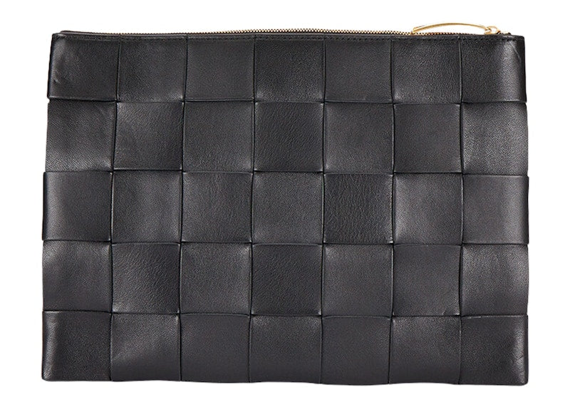 Bottega Veneta Pouch Medium Intreccio Black