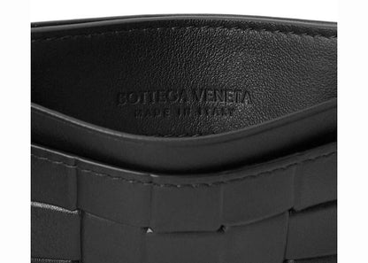 Bottega Veneta Printed Intrecciato Card Case Black
