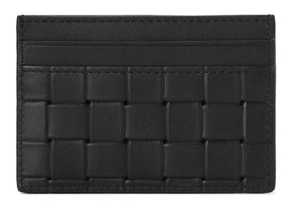Bottega Veneta Printed Intrecciato Card Case Black