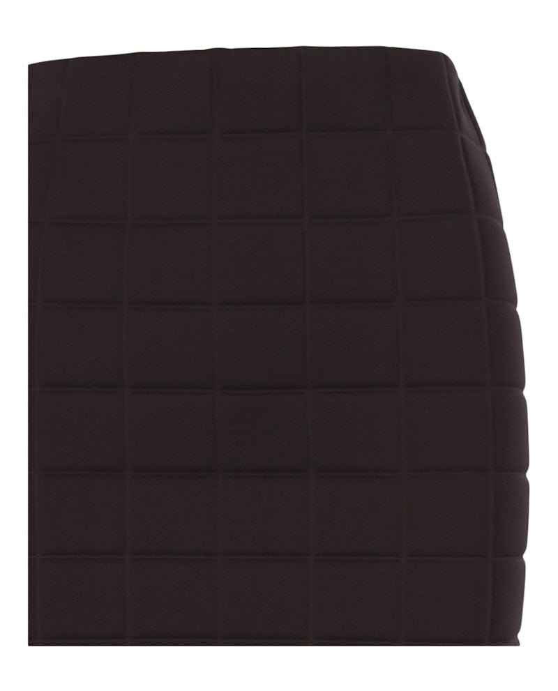 Bottega Veneta Quilted Pencil Skirt Chocolate