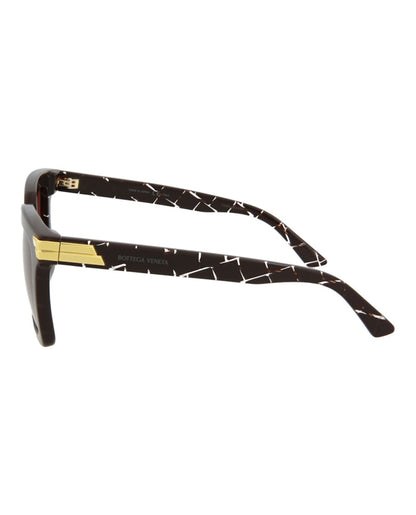 Bottega Veneta Rectangle-Frame Acetate Sunglasses Burgundy Burgundy Pink (BV1005S-30008310-009)