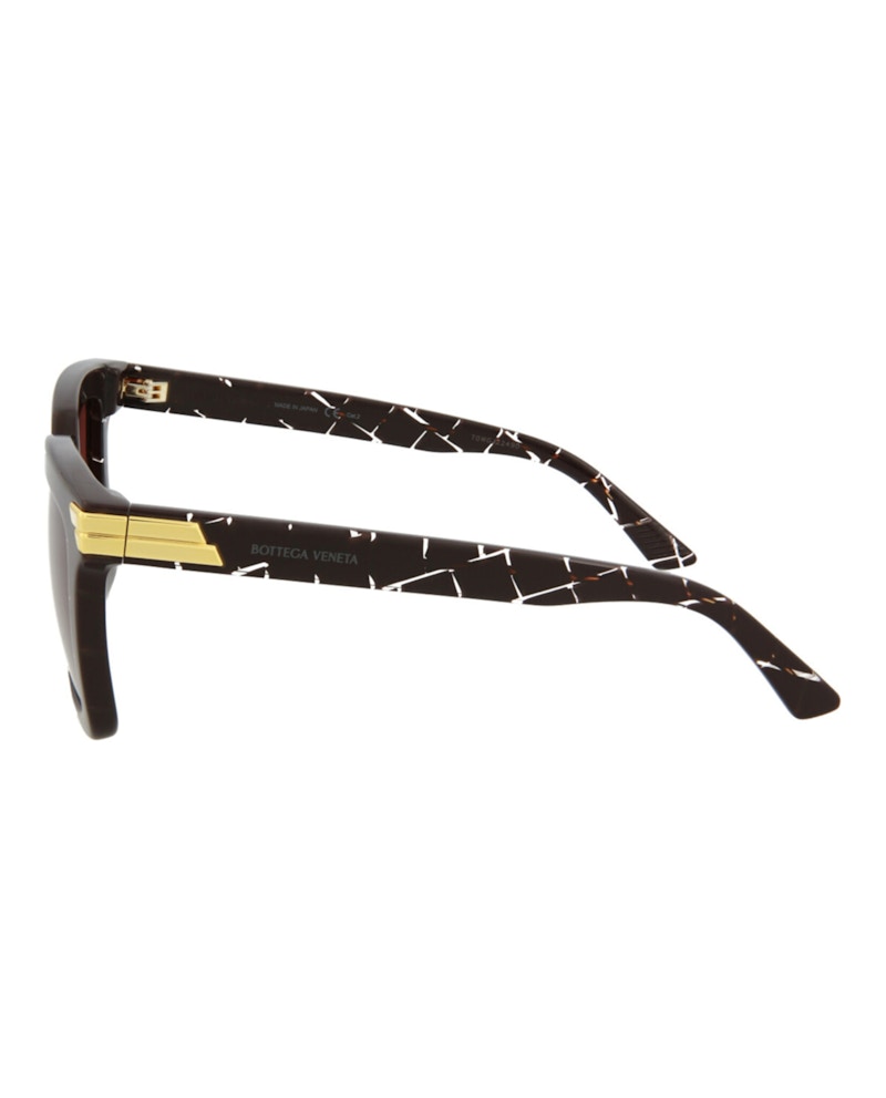 Bottega Veneta Rectangle-Frame Acetate Sunglasses Burgundy Burgundy Pink (BV1005S-30008310-009)