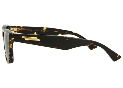 Bottega Veneta Rectangle-Frame Acetate Sunglasses Havana/Brown (BV1120S-30011464-002-20355)
