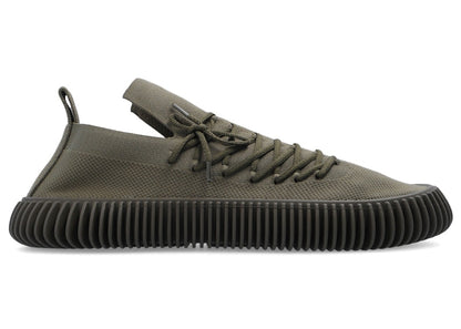 Bottega Veneta Ripple Fabric Trainer Khaki Green