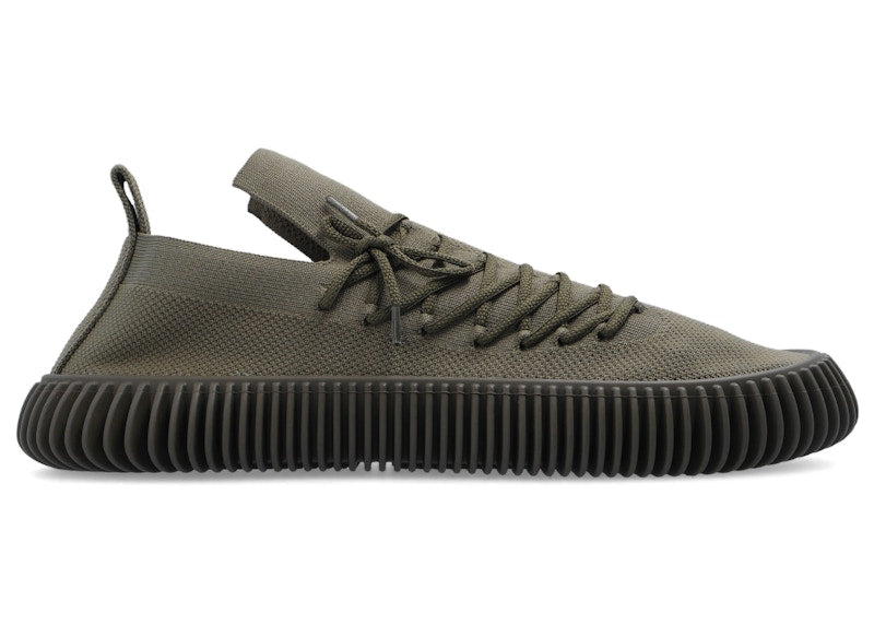 Bottega Veneta Ripple Fabric Trainer Khaki Green