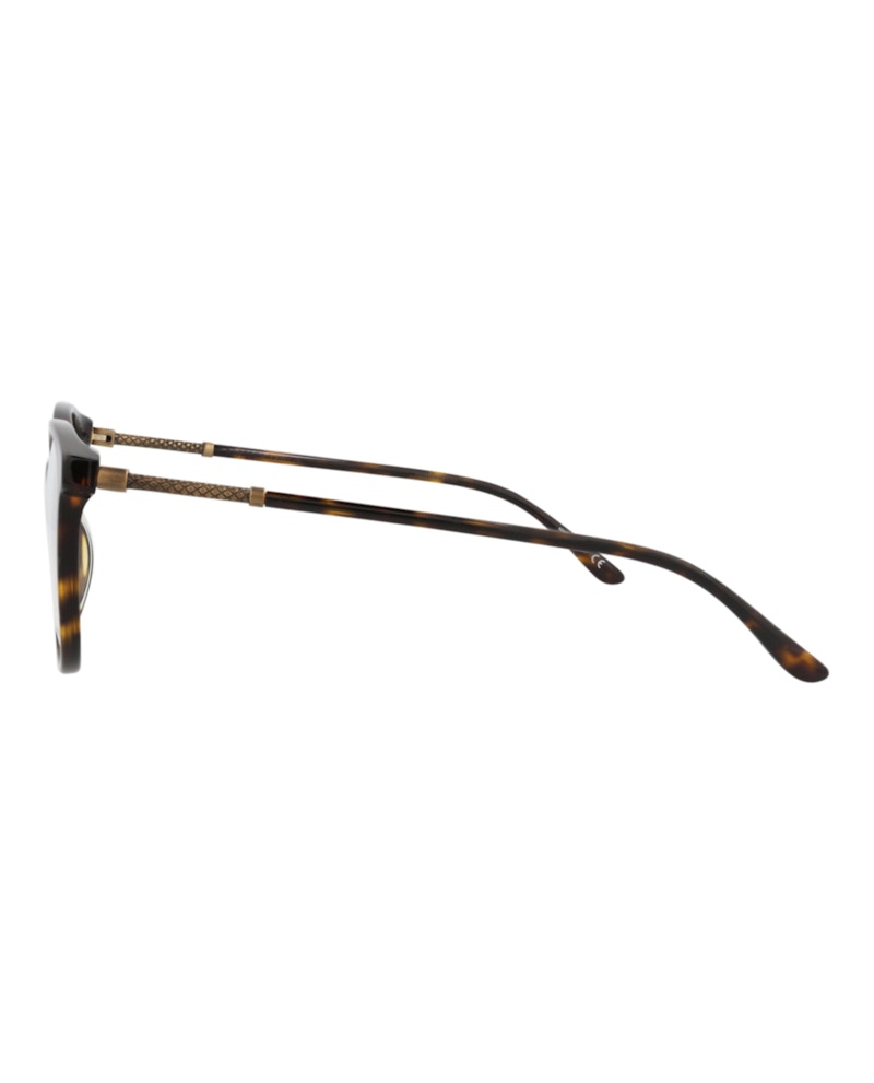 Bottega Veneta Round-Frame Acetate Optical Frames Avana Bronze Transparent (BV0137O-30001681-002)