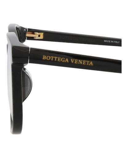 Bottega Veneta Round-Frame Acetate Optical Frames Black Black Transparent (BV1025OA-30008302-001)