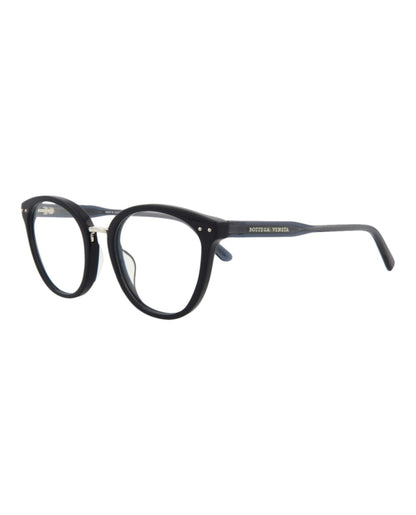 Bottega Veneta Round-Frame Acetate Optical Frames Blue Blue Transparent (BV0195O-30003002-003)