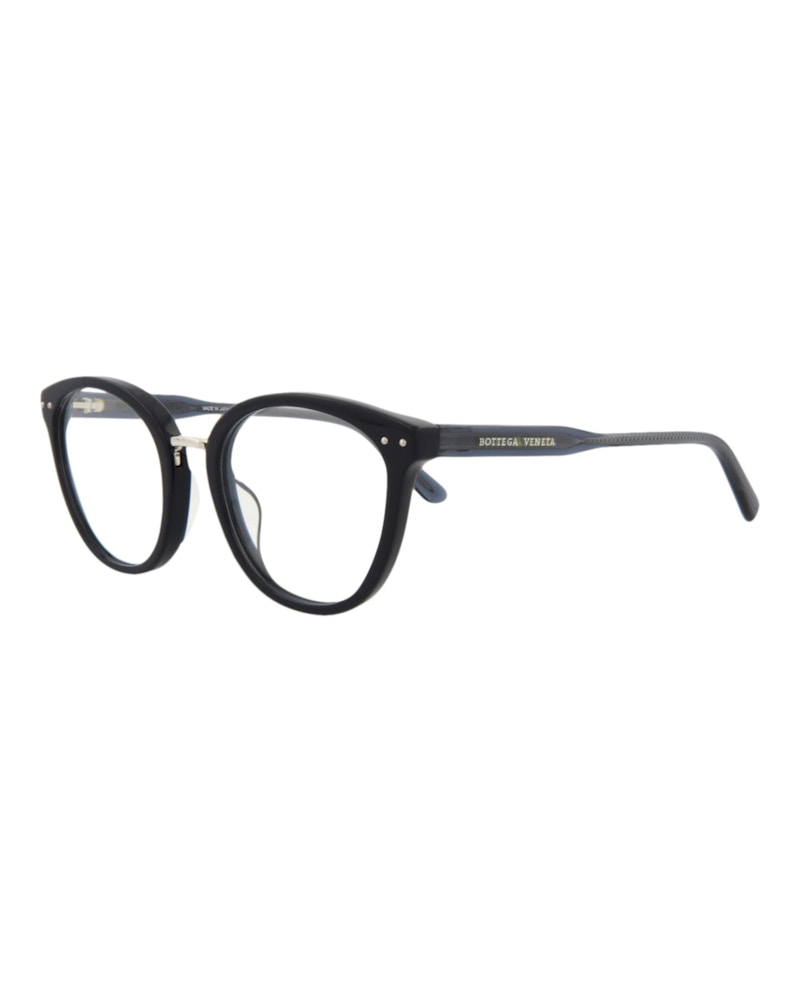 Bottega Veneta Round-Frame Acetate Optical Frames Blue Blue Transparent (BV0195O-30003002-003)