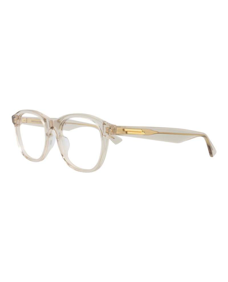 Bottega Veneta Round-Frame Acetate Optical Frames Brown Brown Transparent (BV1130OA-30011547-003)