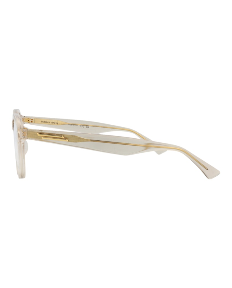 Bottega Veneta Round-Frame Acetate Optical Frames Brown Brown Transparent (BV1130OA-30011547-003)