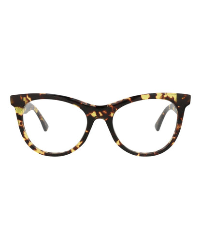 Bottega Veneta Round-Frame Acetate Optical Frames Havana Havana Transparent (BV1064O-30009035-002)