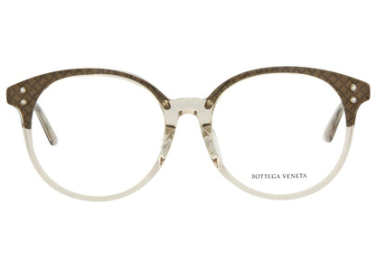 Bottega Veneta Round-Frame Acetate Optical Frames Nude/Transparent (BV0176OA-30002496-003)