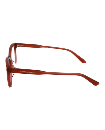 Bottega Veneta Round-Frame Acetate Optical Frames Red Red Transparent (BV0196O-30002991-003)