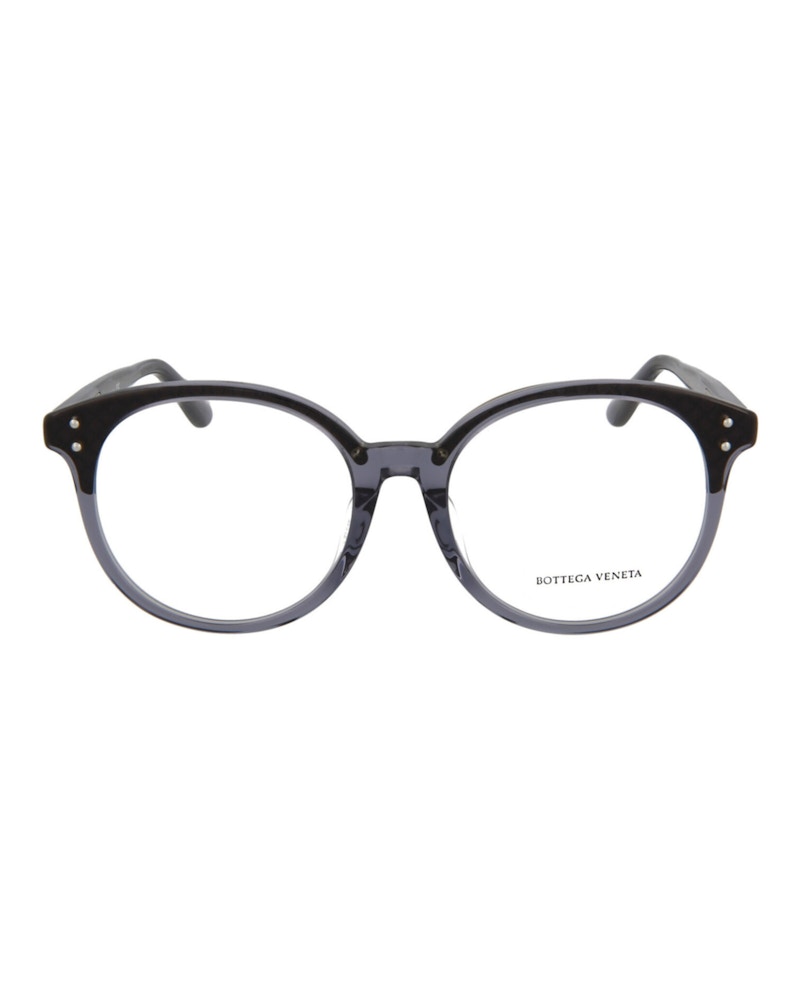 Bottega Veneta Round-Frame Acetate Optical Glasses Optical Frames Grey Grey Transparent (BV0176OA-30002496-001)