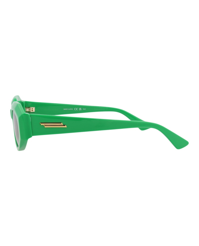 Bottega Veneta Round-Frame Acetate Sunglasses Green Green Green (BV1031S-30008523-005)