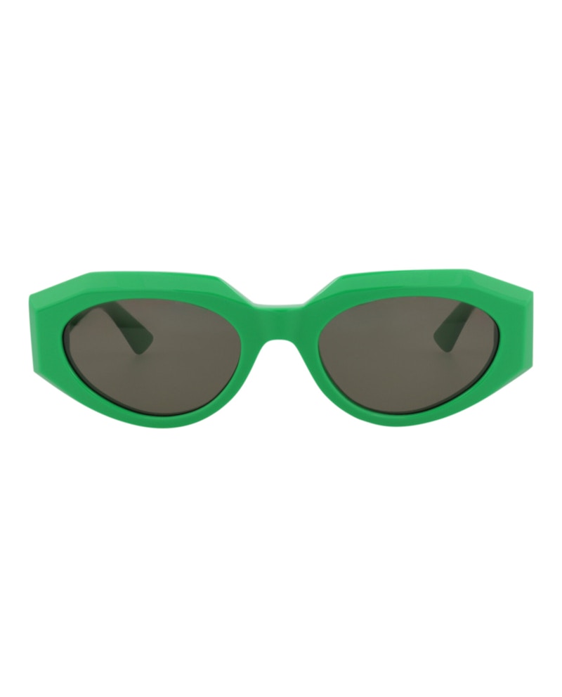 Bottega Veneta Round-Frame Acetate Sunglasses Green Green Green (BV1031S-30008523-005)