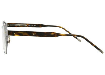 Bottega Veneta Round-Frame Alluminium Optical Frames Ruthenium/Havana/Transparent (BV0180O-30002475-002-00315)