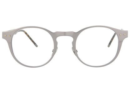 Bottega Veneta Round-Frame Alluminium Optical Frames Ruthenium/Havana/Transparent (BV0180O-30002475-002-00315)