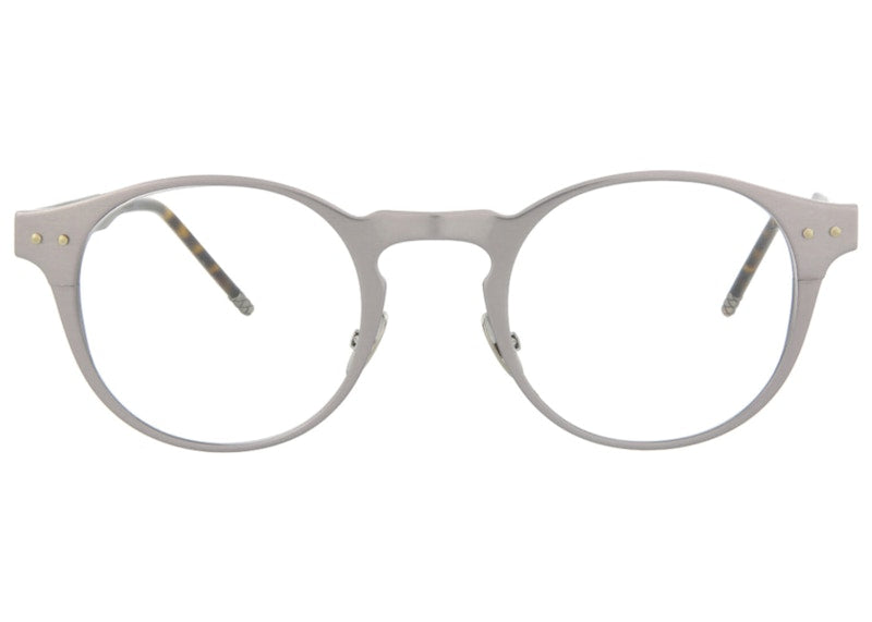 Bottega Veneta Round-Frame Alluminium Optical Frames Ruthenium/Havana/Transparent (BV0180O-30002475-002-00315)