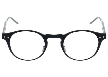 Bottega Veneta Round-Frame Alluminium Sunglasses Black/Transparent (BV0180O-30002475-001)