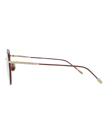 Bottega Veneta Round-Frame Metal Optical Frames Burgundy Burgundy Transparent (BV0214O-30003010-003)
