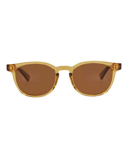 Bottega Veneta Round-Frame Recycled Acetate Sunglasses Yellow Yellow Brown (BV1253S-30014561-004)